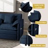 PAGED Cloud Couch with Ottoman, Modern Minimalist Sofa Deep Seat Sectional Sofa with Premium Chenille Fabric for Living Room, Home Office - 2 of 4