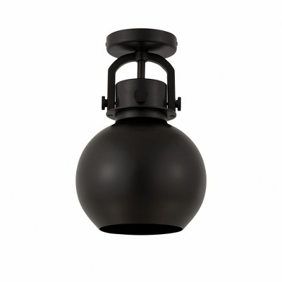 Newton Sphere - 1 Light Flush Mount In Industrial Style-12 Inches Tall and 8 Inches Wide