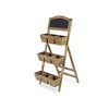 Cheung's Thalsa Wooden 9 Pot Stand with Chalkboard - 2 of 3