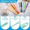 Unique Bargains Silicone Heat Resistant Non-Stick Long Handle Food Spatula for Jars 4 Pcs - 3 of 4
