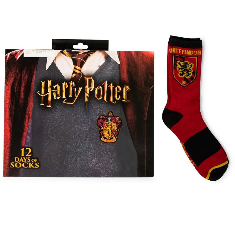 Hypnotic Socks Harry Potter Hogwarts Houses Womens 12 Days of Socks in Advent Gift Box, 5 of 6