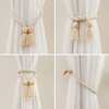 Rustic Magnetic Wooden Ball Curtain Tieback - Tree City - 2 of 4