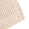 Womens Sheer Tank Sweater Tops Mesh Sweater U Neck Sleeveless Topss Pullover Sweater,Apricot - M - 4 of 4