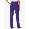 Roaman's Women's Plus Size Tall Straight Leg Soft Knit Pant - 3 of 4