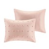 Gracie Mills Mikel Chenille Dot Cotton Jacquard Comforter Set with Euro Shams and Throw Pillows - 4 of 4