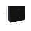 NicBex 3 Drawer Dresser for Bedroom,Chest of Drawers with Metal Handle Design,Modern Freestanding Dresser,Storage Dressers for Bedroom - 3 of 4