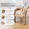 TiramisuBest Contemporary Designed Velvet Fabric Upholstered Accent Chair,Barrel Side Chairs for Living Room Set of 2 - 3 of 4