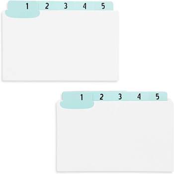 Paper Junkie 2 Sets Daily Index Card Dividers with UV Laminated Tabs, Numbers 1-31, 3.5 x 5 in.