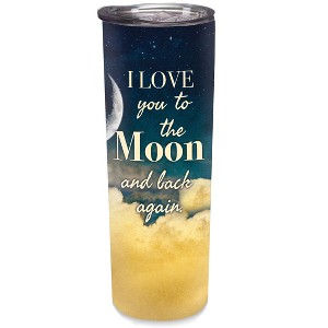 Elanze Designs Love You Moon Midnight Clouds 20 ounce Stainless Steel Travel Tumbler - 1 of 4