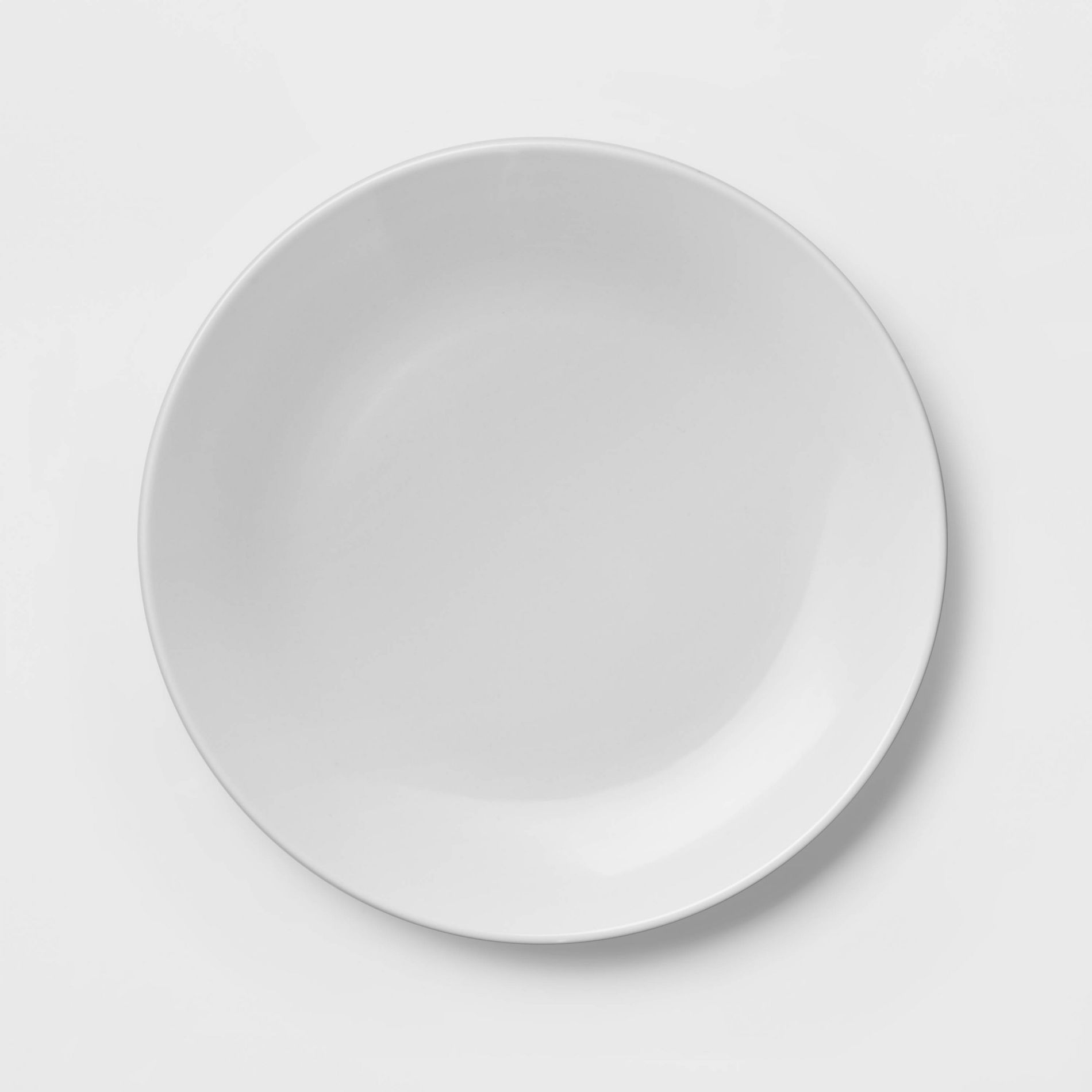 10" Stoneware Coupe Dinner Plate White - Threshold™: Modern Glazed Round Ceramic, Microwave & Dishwasher-Safe