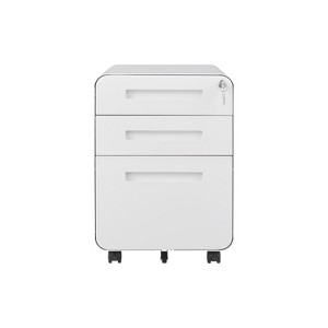 Metal Storage Cabinet with Locking Doors Adjustable Shelf,Folding Filing Storage Cabinet,Locker Cabinet for Home Office,School-The Pop Home - 1 of 4