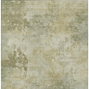 HomeRoots 5' X 8' Sage And Beige Abstract Washable Indoor Outdoor Area Rug - 1 of 4