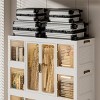 Plastic Clothing Storage, Modern Armoire With Magnetic Doors, Plastic Armoire Closet-Cuddlewood - 2 of 4