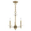 Livex Lighting Bennington 3 - Light Chandelier in  Antique Brass - 3 of 4