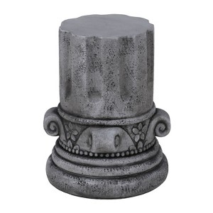 SEVOBAL Outdoor Cement End Table Small Round Garden Accent Table Drum Shape Side Table for Patio and Indoor Use, Grey, 17.72"*17.72"*21.26" - 1 of 4