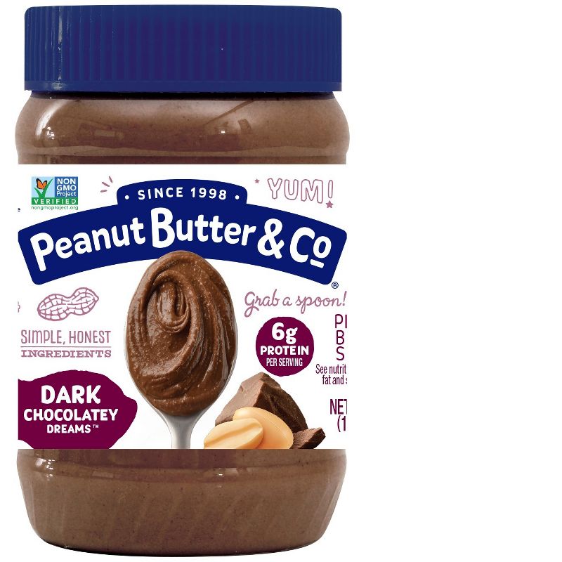 Peanut Butter & Co Dark Chocolate Dreams Peanut Butter - 16oz, 1 of 8