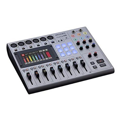 Zoom Pod Trak P8 Podcast Recorder, 6 Microphone Inputs, 6 Headphone Outputs, Phone Input Sound Pads, Onboard Editing USB Audio Interface, Battery Powered