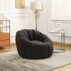 Teddy Fabric Bean Bag Chair with Backrest and Armrests, Foam-Filled Lounge Sofa for Adults and Kids, Cozy Floor Seating-Baofuwish - 2 of 4