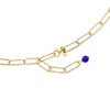 Ross-Simons Italian Multicolored Murano Glass Teardrop Paper Clip Link Necklace in 18kt Gold Over Sterling - 2 of 4