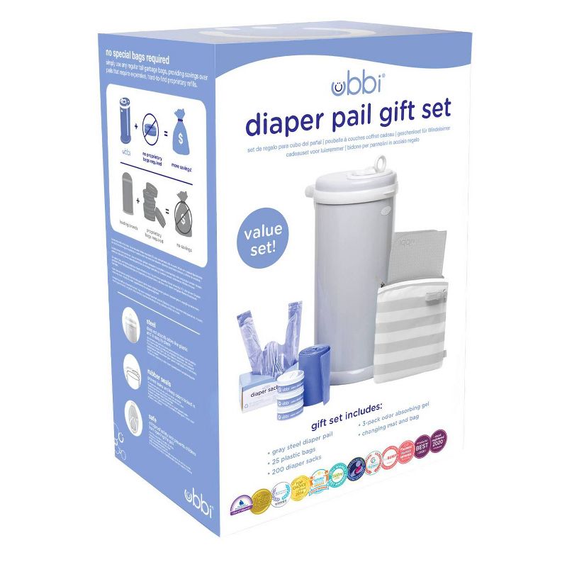 Ubbi Diaper Pail Value Gift Set, 1 of 7