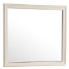 GlasFlength Decorative Wall Mirrors Contemporary Framed Mirror with Sleek Clean Simple Design for Modern Living Room, Beige, 38"*1"*38" - 3 of 4