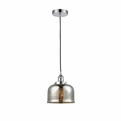 Bell - 1 Light Cord Hung Mini Pendant In Modern Style-9.5 Inches Tall and 8 Inches Wide