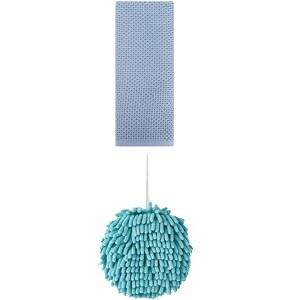 REGALWOVEN Solid Soft Absorbent Bathroom Hand Towels for Home Decor 6" x 6"/13" x 30" 2 Pcs - 1 of 4