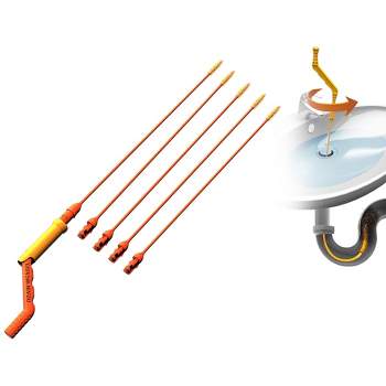 Ferret Crank Auger, Plumbing Snake Drain Auger, For For  Kitchen/sink/bathtub Drain/toilet, With Gloves And Shower Drain Protector