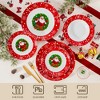vancasso 18-Piece Christmas Santa Ceramic Dinnerware Set for 6 - Festive Plates, Dessert Plates & Soup Bowls - 3 of 4