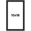 PosterPalooza | 10x18 Thin Barnwood Picture Frame, UV Acrylic, 2 Finishes - Grey and Black - 2 of 4