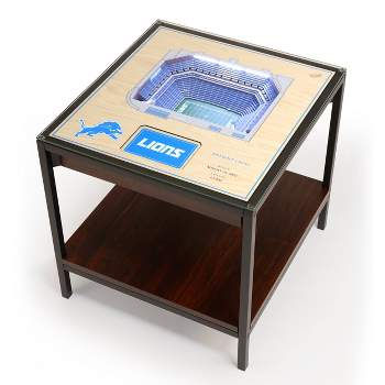 NFL Detroit Lions 25-Layer StadiumViews Lighted End Table
