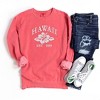 Simply Sage Market Women's  Garment Dyed Graphic Sweatshirt Embroidered Hawaii Flower - 3 of 3