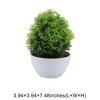 Unique Bargains Artificial Plants Misty Pine Topiary Plastic 3.94"x3.94"x7.48" 1 Pc - 3 of 4