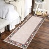 Washable Living Room Bedroom Bordered Geometric Area Rugs Indoor Contemporary Floor Carpet for Home Office - 4 of 4