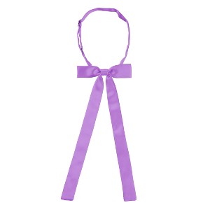 Allegra K Women's Pre-Tied Adjustable Solid Color Bow Tie - 1 of 4
