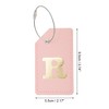 Unique Bargains Luggage Tag Pink 1 Pc - 2 of 4