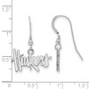 Black Bow Jewelry Sterling Silver Nebraska Cornhuskers NCAA Dangle Earrings - 2 of 3