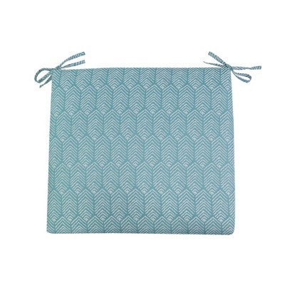 Sugar Chevron Seat Cushion DuraSeason Fabric™ Aqua - Threshold™