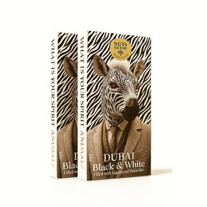 Nuts Factory Animal Collection Zebra Dubai Chocolate and Pistachio Bar. Ranked # 1 in the World!  2 Premium Bar Packs. - 1 of 4
