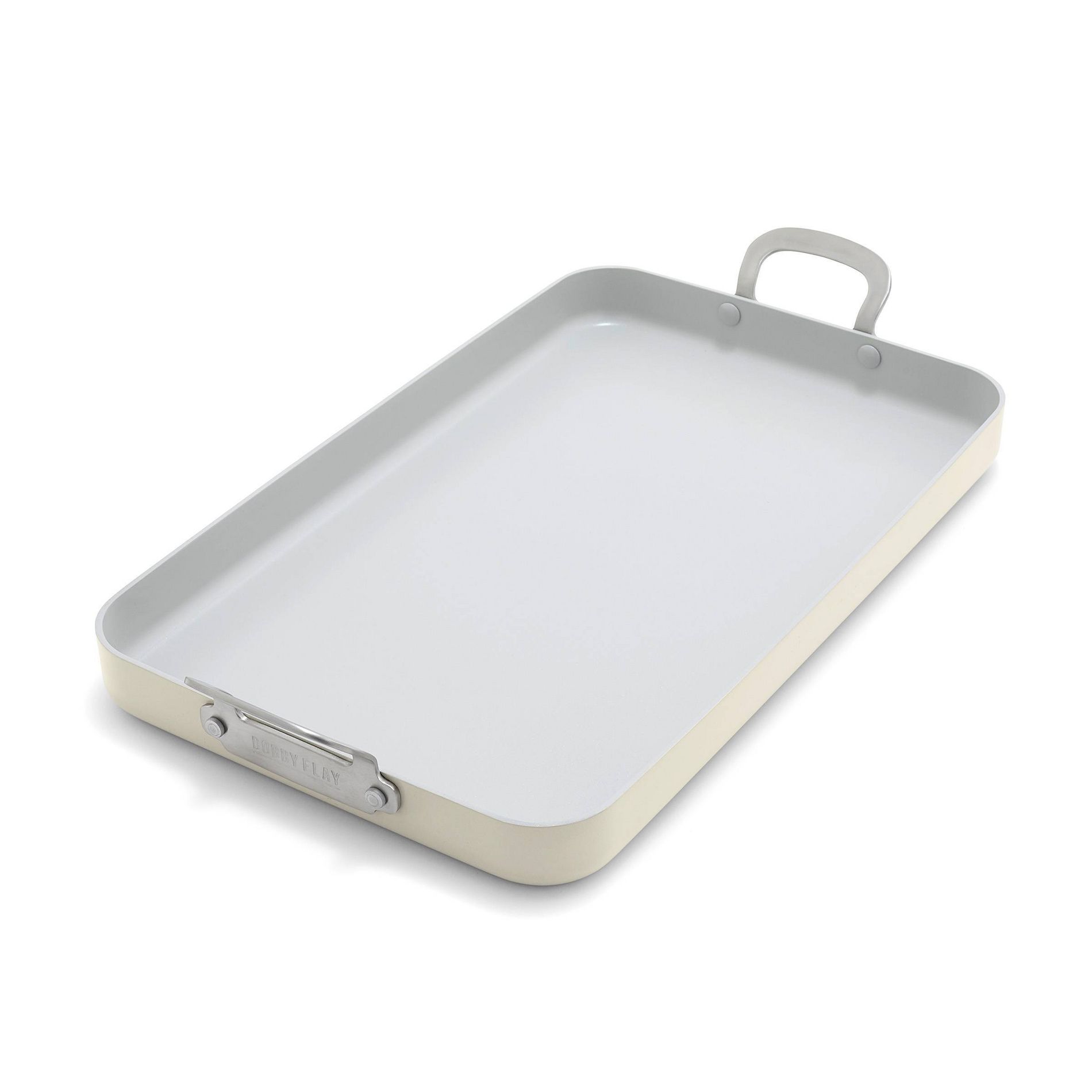Bobby Flay by GreenPan 18"x11" Professional Ceramic Nonstick Double Burner Griddle