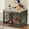 43.7" Large Dog Crate with Sliding Iron Door – Heavy Duty Pet Kennel for Extra Large Dogs, Indoor Metal Cage with Comfort Mat & Multi-Functional Top - 4 of 4