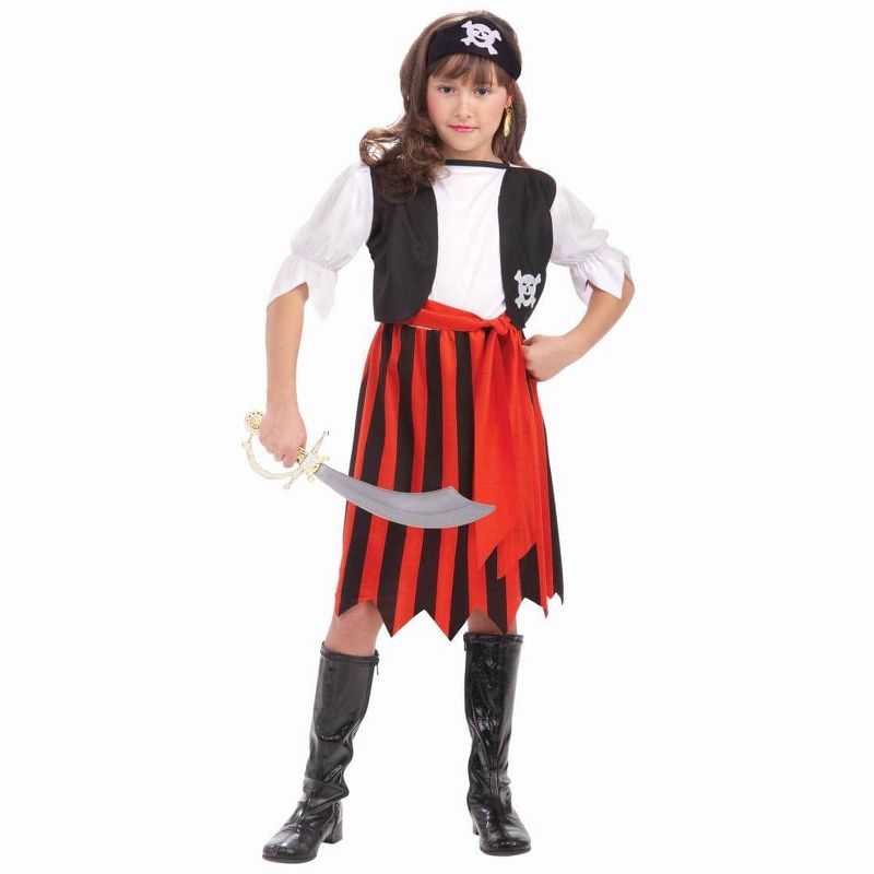 Forum Novelties Pirate Lass Child Costume, 1 of 2