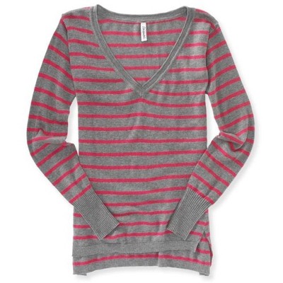 Aeropostale Womens Stripe Knit Sweater