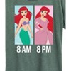 Women's - Disney Princess - Ariel Day and Night Outfit Short Sleeve Graphic T-Shirt - 2 of 4