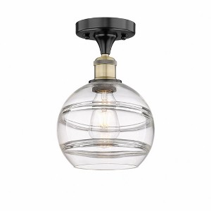 Rochester - 1 Light Semi-Flush Mount In Industrial Style-10 Inches Tall and 8 Inches Wide - 1 of 1