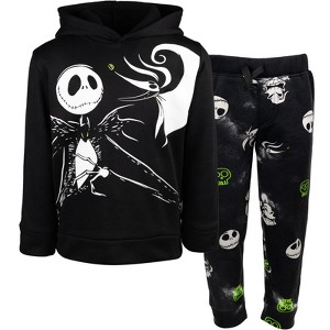 Disney Nightmare Before Christmas Jack Fleece Hoodie & Pants - 1 of 4