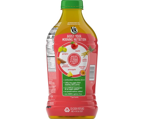 V8 Veggie Blend Pineapple Passion Vegetable & Fruit Juice - 46 fl oz Bottle