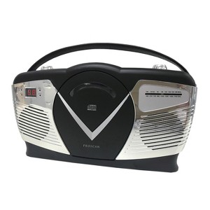 Proscan® Retro-Style CD/Radio Boom Box with Alarm Clock, PRCD212 (Black) - 1 of 4