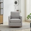 CAVINAS 360-Degree Modern Swivel Accent Chair, 30.7" Square Upholstered Lounge Chair with Chenille Fabric and Thick Cushion - 3 of 4