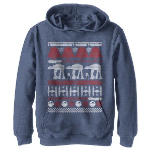 Boy's Star Wars Ugly Christmas Sweater Pull Over Hoodie - 1 of 4